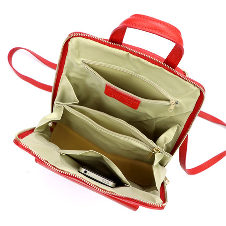 Plecak damski skórzany skóra naturalna MiaMore