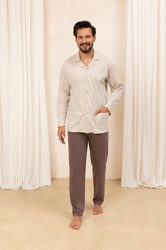 Piżama 486 2XL-3XL rozpinana