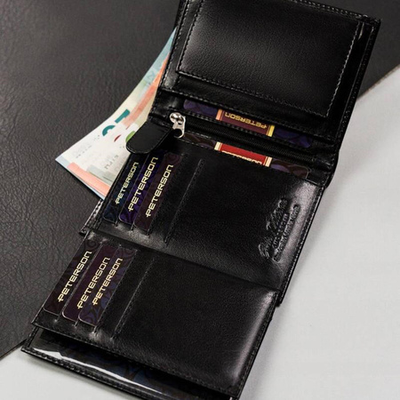Portfel męski skórzany skóra naturalna  Peterson