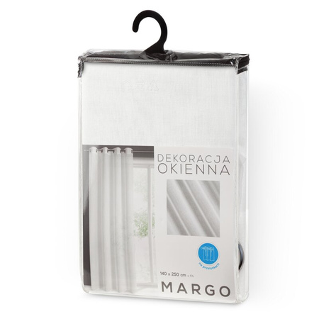 FIRANA GOTOWA MARGO 140 X 250 CM BIAŁY