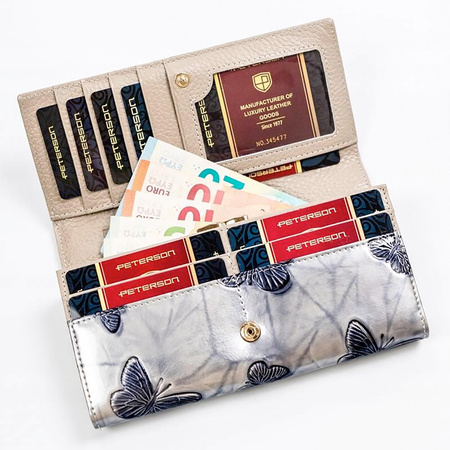 Portfel damski skórzany skóra naturalna  Peterson