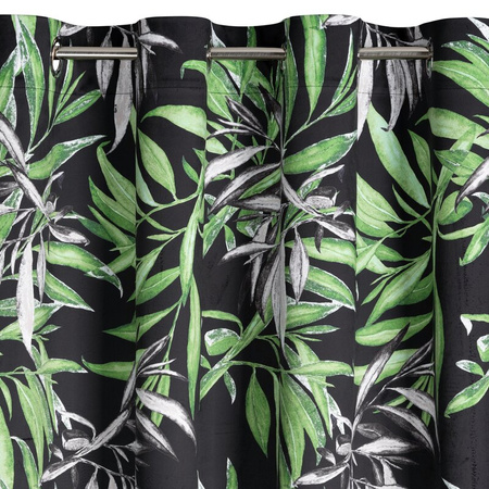 ZASŁONA GOTOWA ZOJA 140 X 250 CM CZARNY