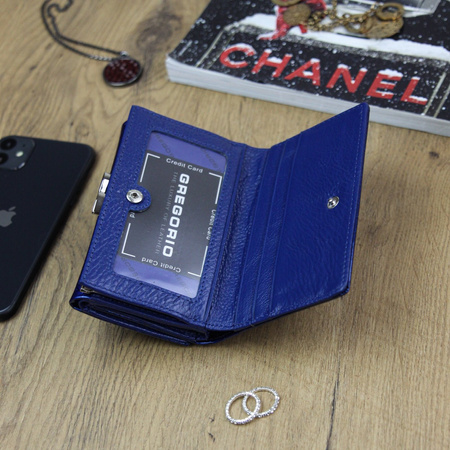 Portfel damski skórzany skóra naturalna Gregorio 