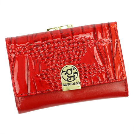 Portfel damski skórzany skóra naturalna + skóra ekologiczna Gregorio