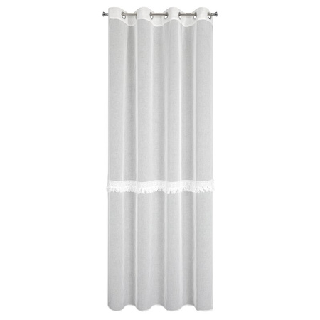 FIRANA GOTOWA ROXANA 140 X 250 CM BIAŁY