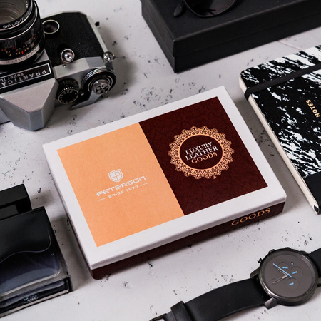 Portfel męski skórzany skóra naturalna  Peterson