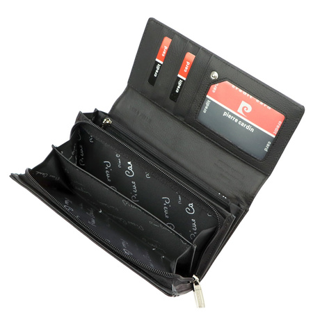 Portfel damski skórzany skóra naturalna Pierre Cardin 