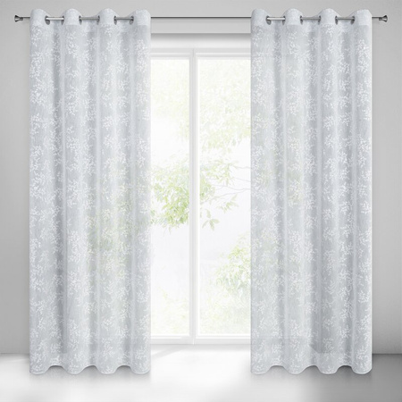 ZASŁONA GOTOWA AMBER 140 X 250 CM SZARY