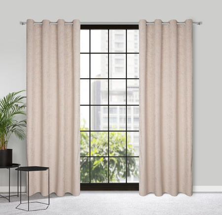 ZASŁONA GOTOWA OCTAVIA 140 X 250 CM BEŻOWY