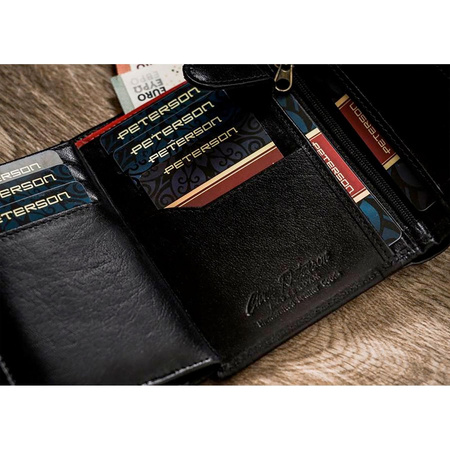 Portfel męski skórzany skóra naturalna  Peterson