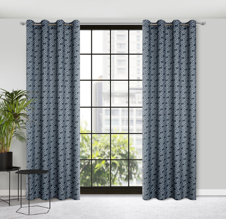 ZASŁONA GOTOWA D91 JULIET 140 X 250 CM GRAFITOWY