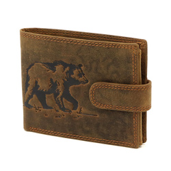 Portfel męski skórzany skóra naturalna Nordee