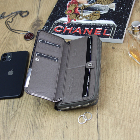 Portfel damski skórzany skóra naturalna Gregorio 