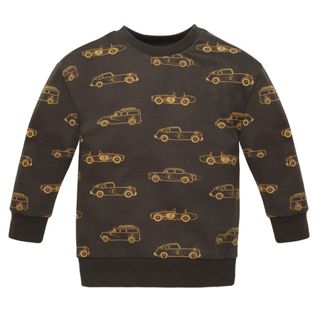 Bluza OLD CARS brązowy,autka 128
