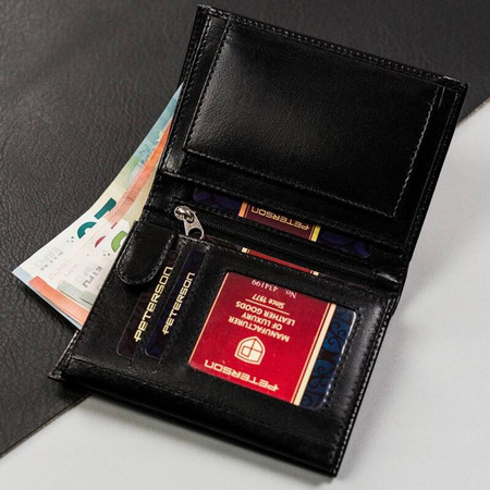 Portfel męski skórzany skóra naturalna  Peterson