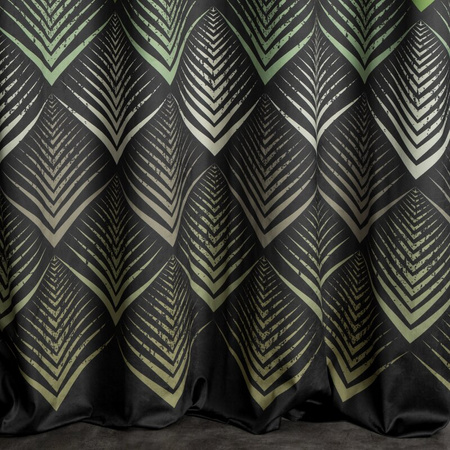 ZASŁONA GOTOWA ANGELINA 140 X 250 CM CZARNY