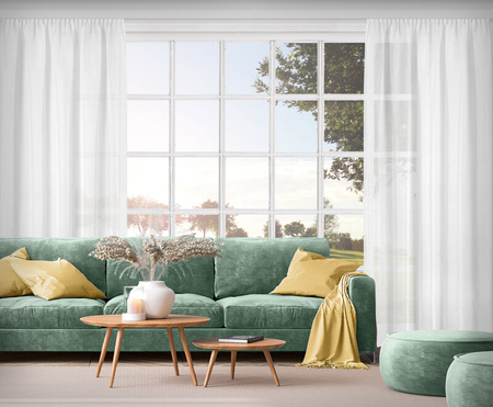 FIRANA GOTOWA MARGO NA TAŚMIE 140 X 270 CM BIAŁY