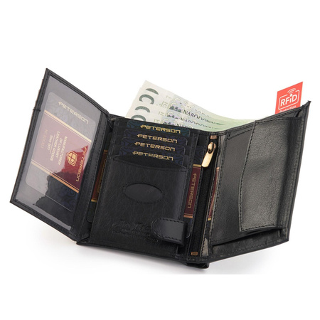 Portfel męski skórzany skóra naturalna  Peterson