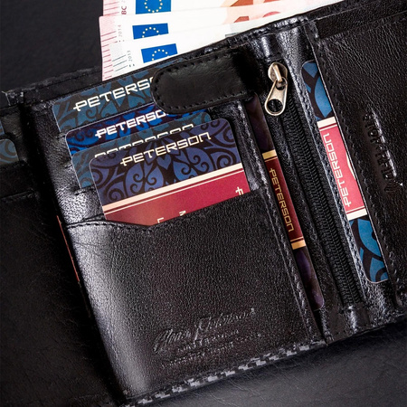 Portfel męski skórzany skóra naturalna  Peterson