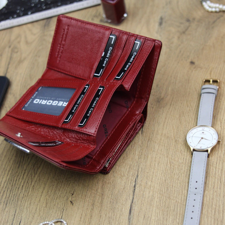 Portfel damski skórzany skóra naturalna Gregorio 