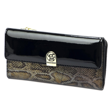 Portfel damski skórzany skóra naturalna Gregorio