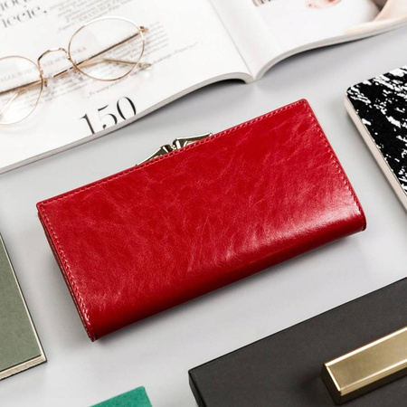 Portfel damski skóra naturalna skórzany Peterson