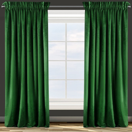 ZASŁONA GOTOWA D91 TAYLOR NA TAŚMIE 140X270 CM ZIELONY