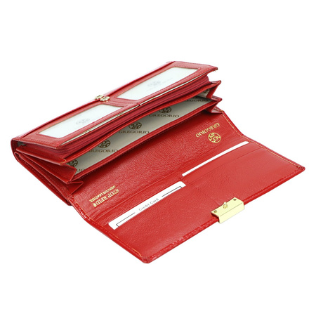 Portfel damski skórzany skóra naturalna Gregorio