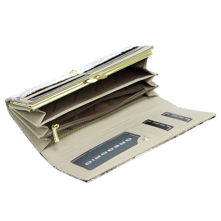 Portfel damski skórzany skóra naturalna Gregorio 