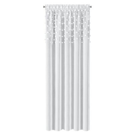 ZASŁONA GOTOWA D91 STELLA NA TAŚMIE 140 X 270 CM BIAŁY