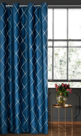 ZASŁONA DEKORACYJNA PIERRE CARDIN MARGO 140 X 250 CM GRANATOWY