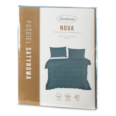 KOMPLET POŚCIELI NOVA3 220 X 200 CM NIEBIESKI