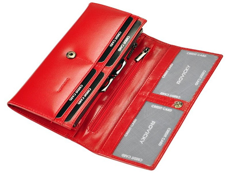 Portfel damski skórzany skóra naturalna Rovicky 