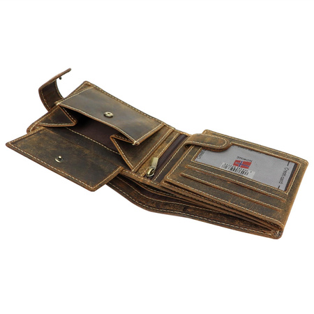 Portfel męski skórzany skóra naturalna Nordee