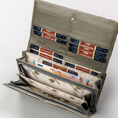 Portfel damski skórzany skóra naturalna  Peterson