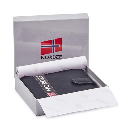 Portfel męski skórzany skóra naturalna Nordee