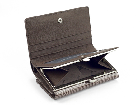 Portfel damski skórzany skóra naturalna Gregorio 