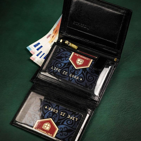 Portfel męski skórzany skóra naturalna Peterson