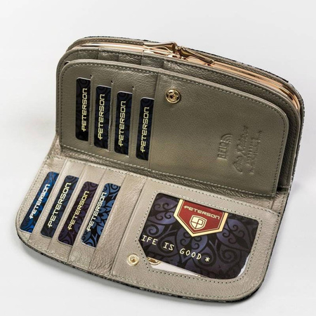 Portfel damski skórzany skóra naturalna  Peterson