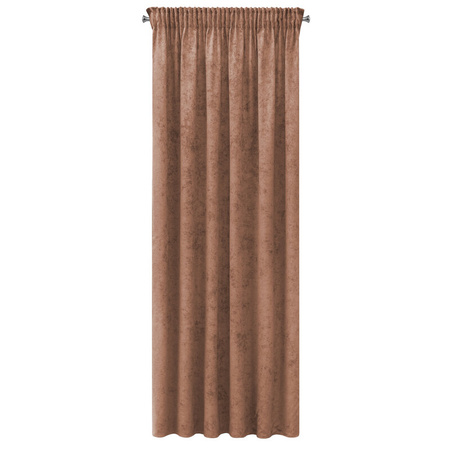 ZASŁONA GOTOWA ANISA NA TAŚMIE 140 X 270 CM CIEMNORÓŻOWY