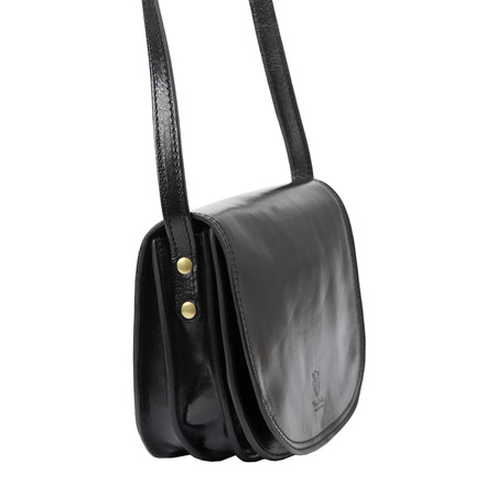 Florence torebka listonoszka skóra naturalna czarny