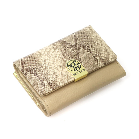 Portfel damski skórzany skóra naturalna Gregorio