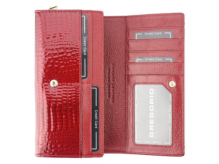 Portfel damski skórzany skóra naturalna Gregorio 