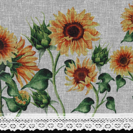 FIRANA GOTOWA HELIA NA TAŚMIE 150 X 60 CM BIAŁY