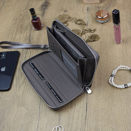 Portfel damski skórzany skóra naturalna Gregorio 