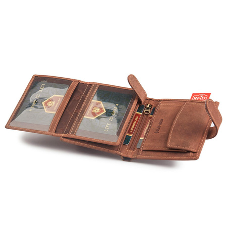 Portfel męski skórzany skóra naturalna  Peterson 