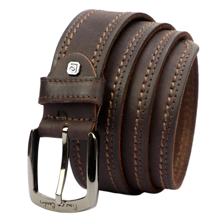 Pasek skórzany męski PIERRE CARDIN 610 KAM01