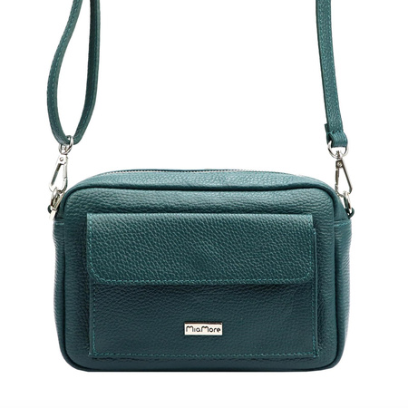 MiaMore torebka listonoszka skóra naturalna czerwony