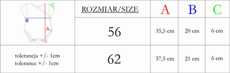 Body niemowlęce rozpinane krótki rękaw dla dziewczynki Nicol Nelly 