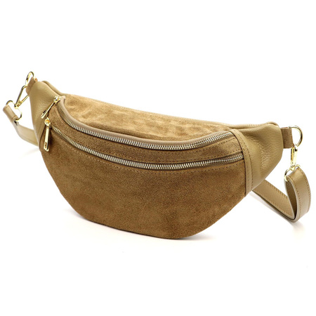 Torebka torebki skórzana saszetka nerka skóra naturalna Luka damska